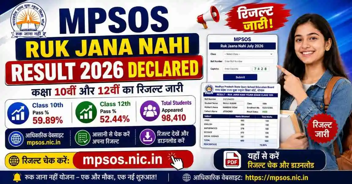 MPSOS Ruk Jana Nahi Result 2026