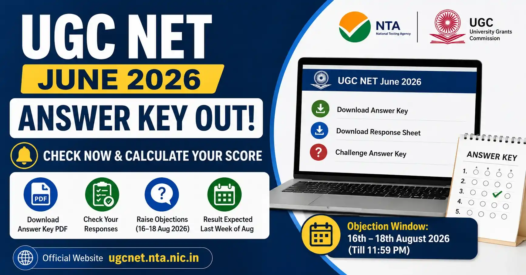 UGC NET Answer Key 2026