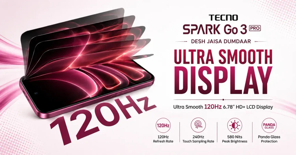 tecno spark go 3 pro display